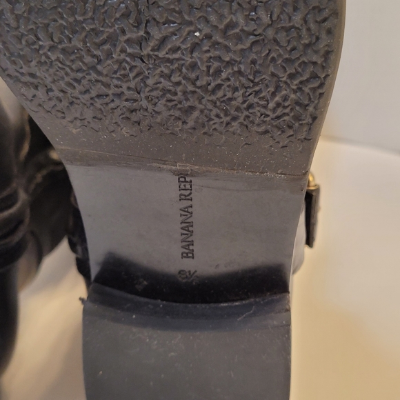 Banana Republic Black Leather Riding Boots - Picture 6 of 8